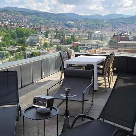 شقة Skenderija Skyline Penthouse