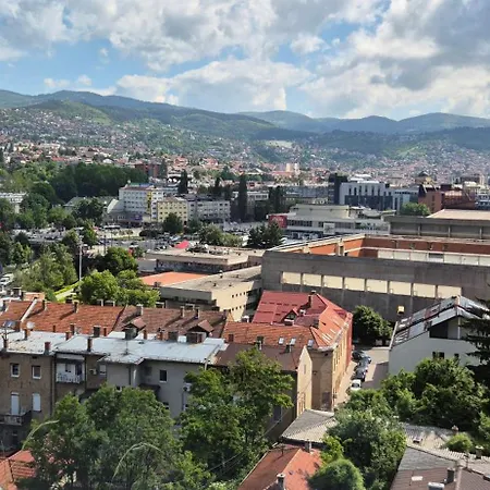 Skenderija Skyline Penthouse Apartman Szarajevó
