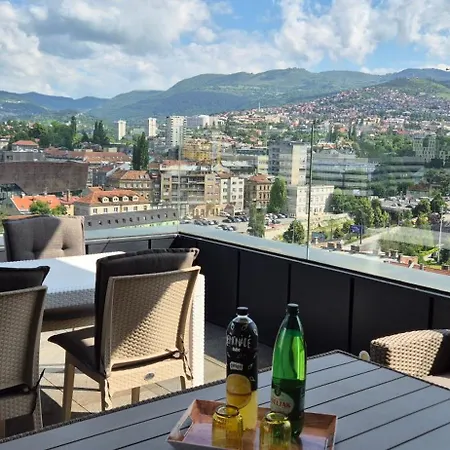شقة Skenderija Skyline Penthouse